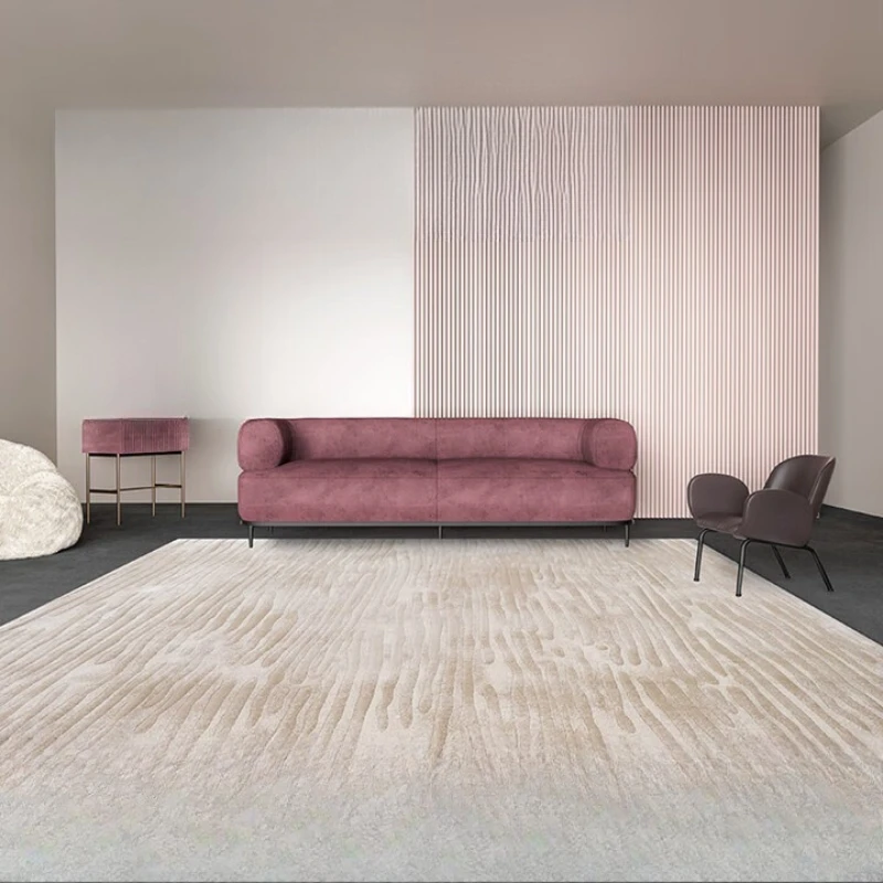 

Minimalist carpet modern villa living room light luxury bedroom sofa coffee table carpet waterproof leave-in high-end