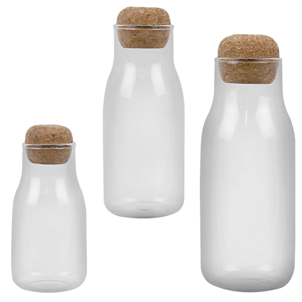 

3pcs Glass Storage Jars Transparent Airtight Sealed Containers For Kitchen Tea Coffee Spices Biscuits Household Snack Jar