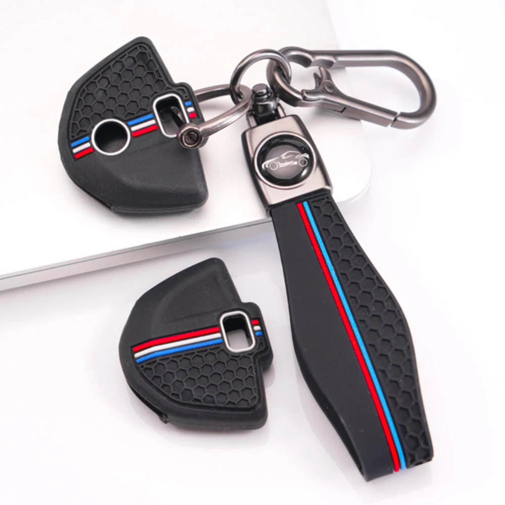 Silicone Key Cover Keychain For BMW S1000R S1000RR R1200GS LC R1200GS ADV R1200RT F700GS F800GS F750GS Motorcycle Reliable