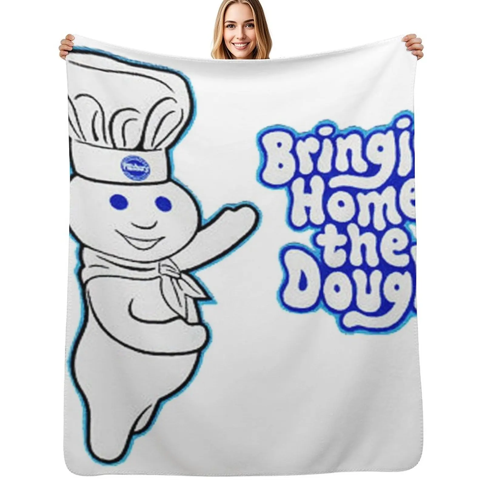 

Pillsbury Doughboy Throw Blanket blankets ands Decorative Sofa Luxury Thicken wednesday Blankets