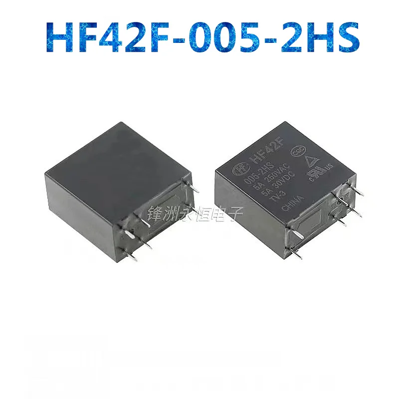 1Pcs, HF42F-012-2HS HF42F-005-2HS HF42F-024-2HS Power Relay 5A 250VAC DC5V 12V 24V 6Pin  100% New