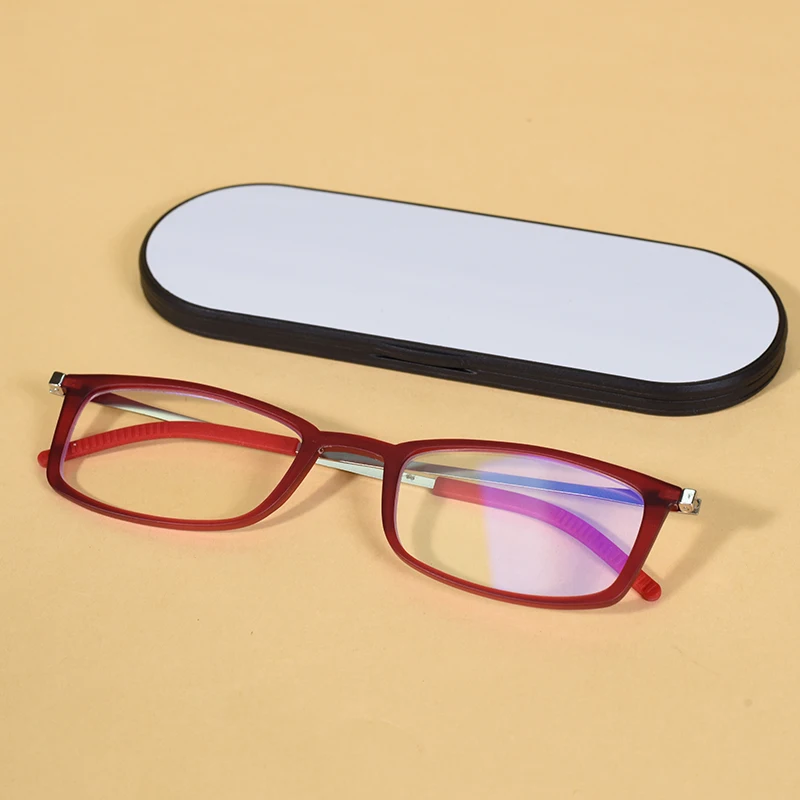 Anti-Blau-Lesebrille für Herren, magnetisches Gehäuse, modisch, 2025, Metallrahmen, hohe Qualität, für kleines Gesicht, praktische dünne Brillen + 2 – Detail 12