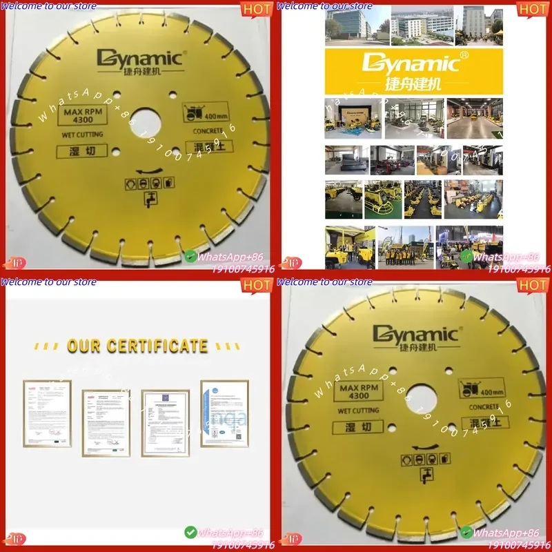 CE Certificate 300/350/400/450/500 High Speed Cutting Disc Diamond Saw Blade for Granite Marble Block Concrete Brick