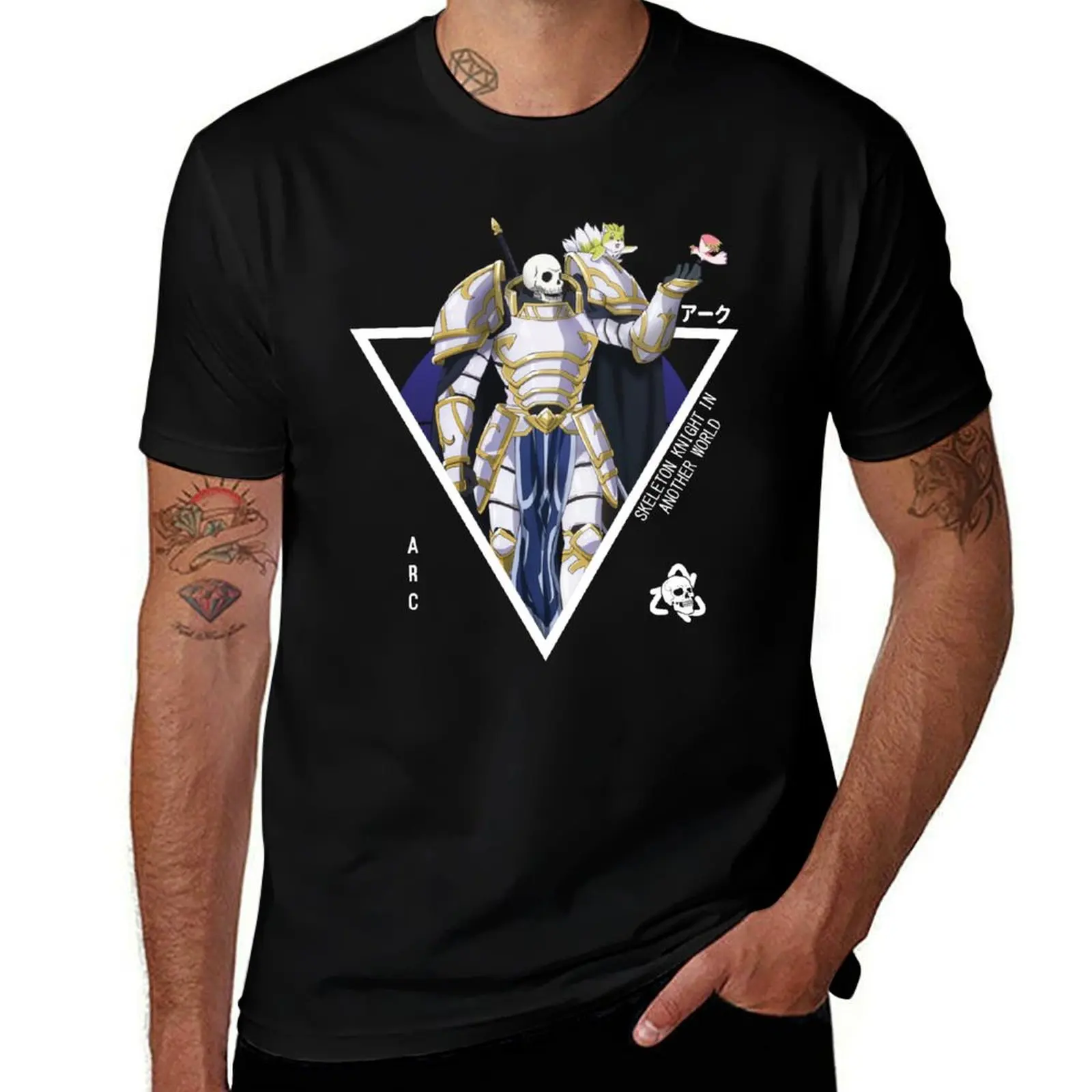Arc Lalatoya アーク | Skeleton Knight In Another World T-Shirt Outdoor Work Short Sleeve Top