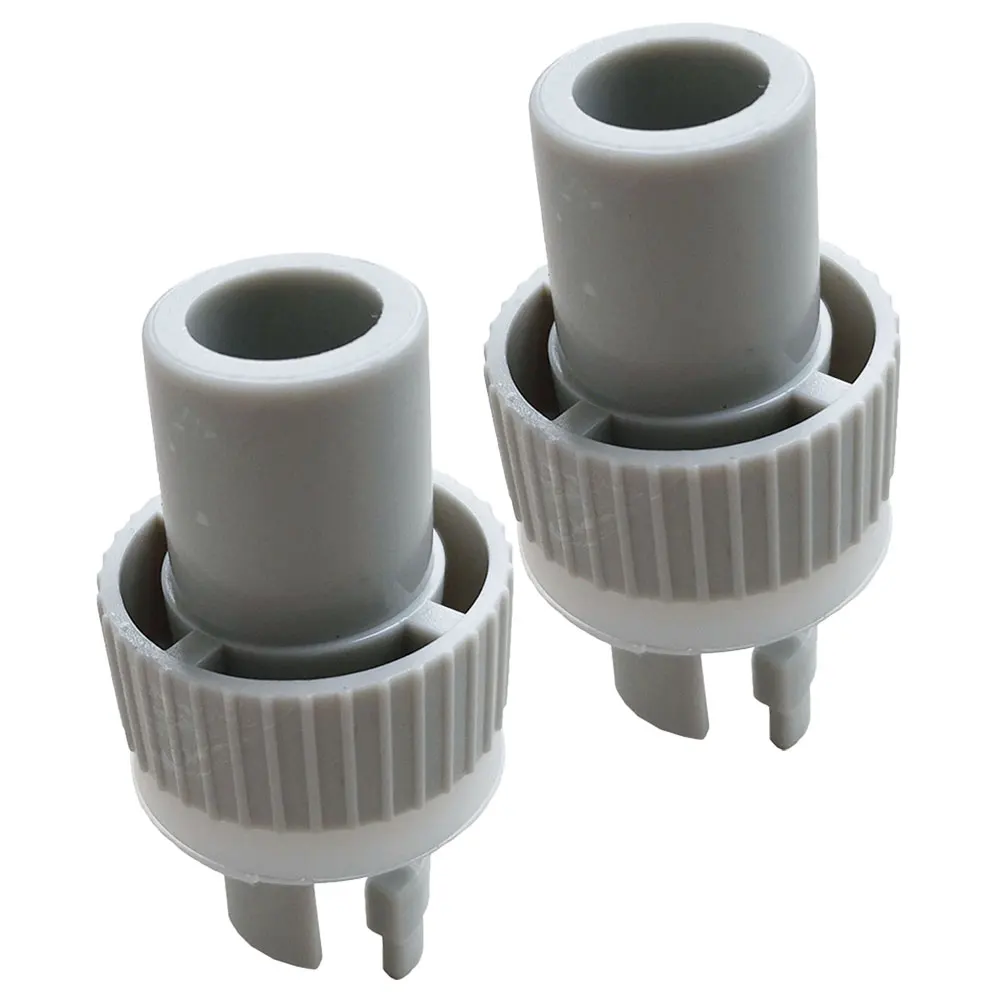 

2pcs Inflatable Kayak Pump Adapter Grey Universal Air Valve Replacement For Boat Paddle Board Quick Connect Hose Marine