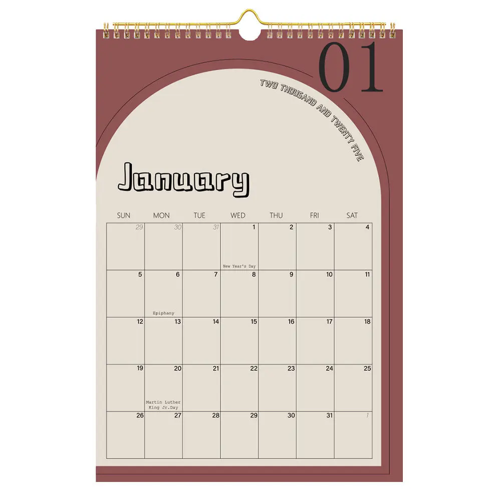 

Year Monthly Planner Calendar Adornment Annual Schedule Decorative Agenda Planning