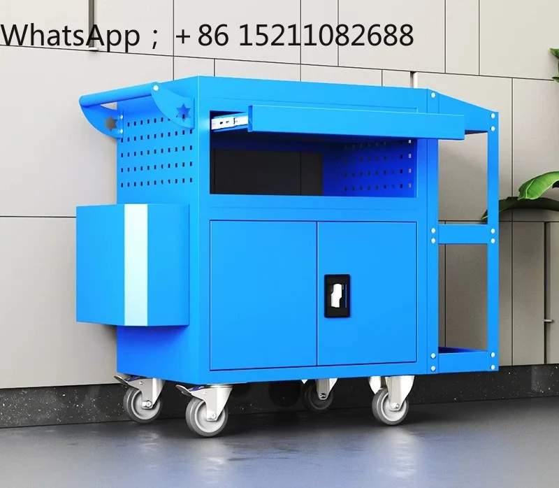 SCY is suitable for auto repair tool cart trolley multi-function mobile tool storage cabinet tool transportation box