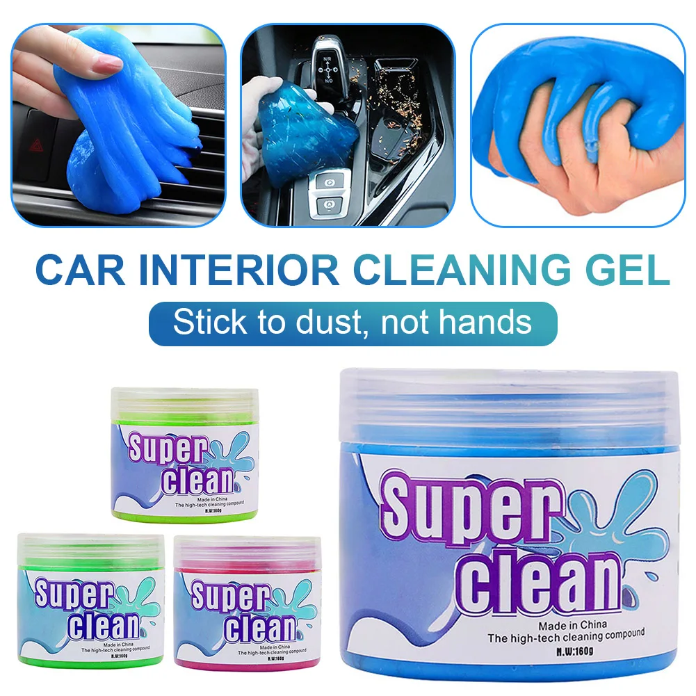 

Car Home Super Dust Cleaning Clay Keyboard Cleaner Toy Cleaning Gel Car Mud USB Hygiene Dead Corner Cleaning Artifact