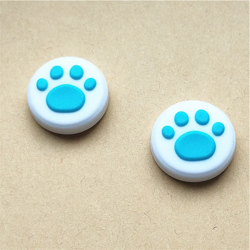 2PCS Cat Paw Silicone Joystick Cap For Switch 2 Game Grip Controller Cap Soft Touch Cat Paw Theme Joystick Cap Cover Case