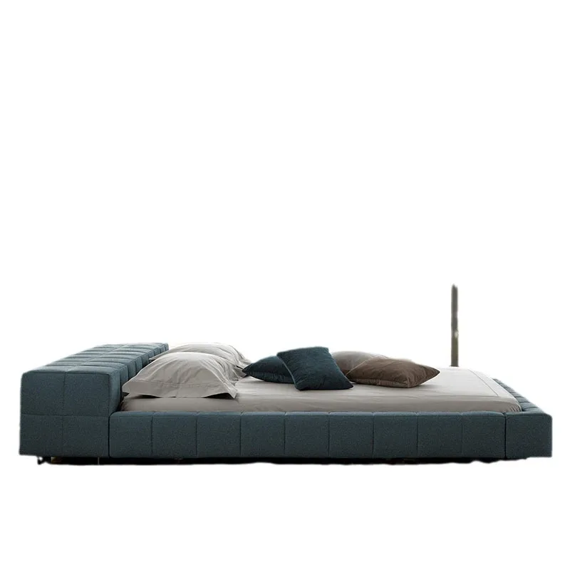 

sh-Italian Luxury 1.8m Tatami Bed Modern Simple Fabric Double Bed Soft Floor-Standing Bed with Modular Combination%