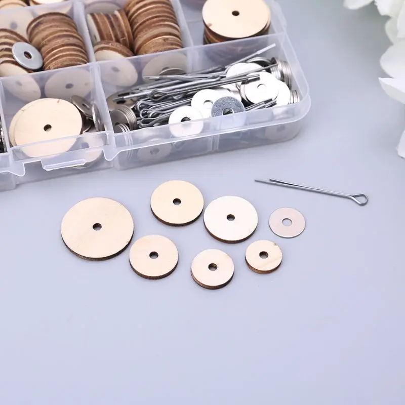 90Pcs Wooden for Doll Puppet Craft Toy Accessories Handmade Kits for Dolls Makin