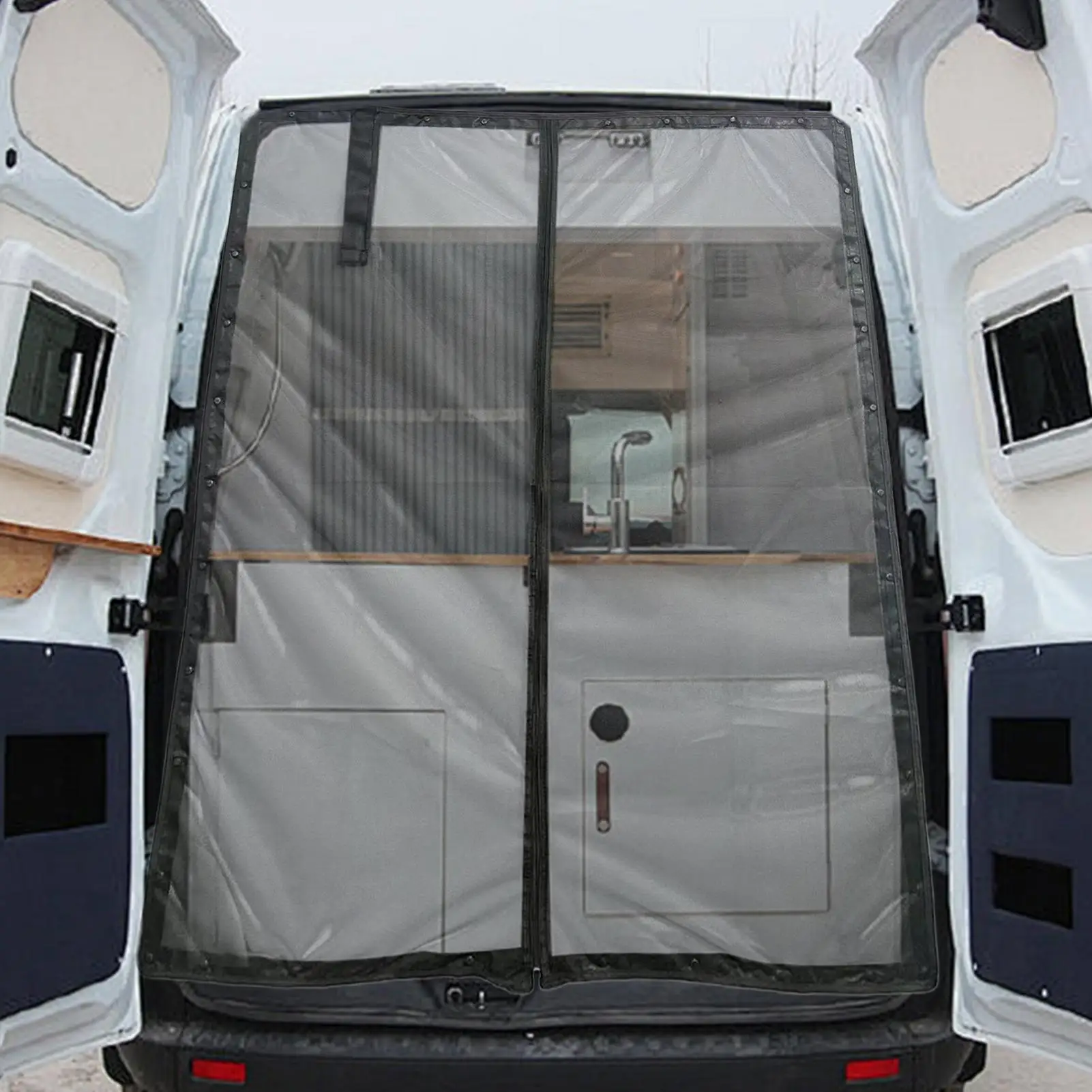 

Дверной экран для автофургона, магнитный, устойчивый к мух, устойчивый к УФ-излучению, раздвижная дверь для автофургона, конфиденциальный экран для кемпинга, приключений на открытом воздухе, поездки, путешествий