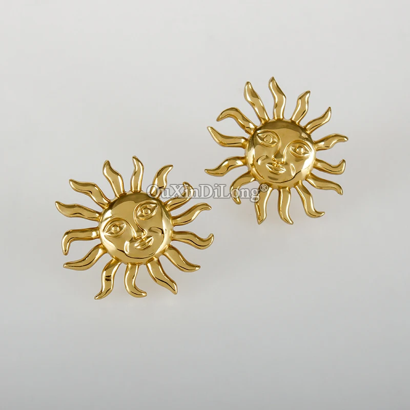 Creative 4PCS Solid Brass Sun Moon Star Clouds Furniture Handles Drawer Pulls Cupboard Dresser TV Wine Cabinet Pulls Knobs Gifts