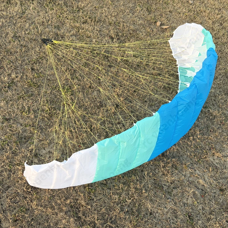 1 pz 2.1 metri di apertura alare baldacchino multicolore paracadute panno sport all'aria aperta accessori fai da te per modello parapendio telecomandato