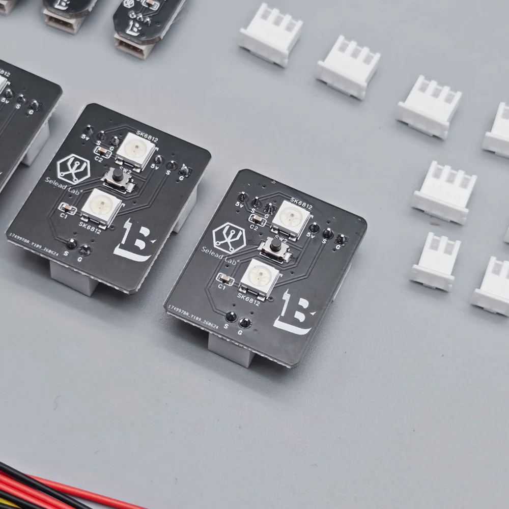 Seleadlab QuattroBox V2 Upgrade PCB RGB LED Lane Button Replace Original Neopixels 3D Printer Parts For MMU view 3