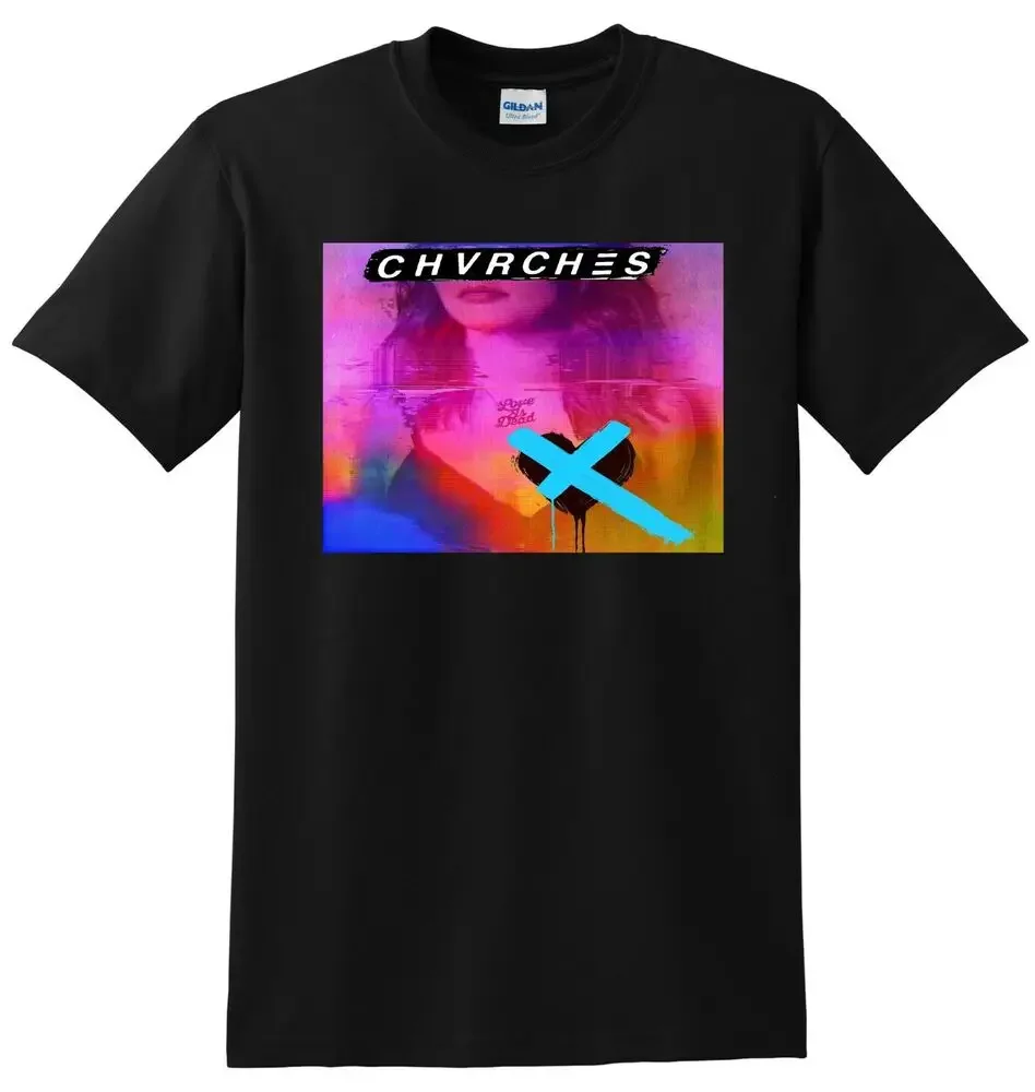 CHVRCHES T SHIRT love is dead vinyl cd cover S-5XL