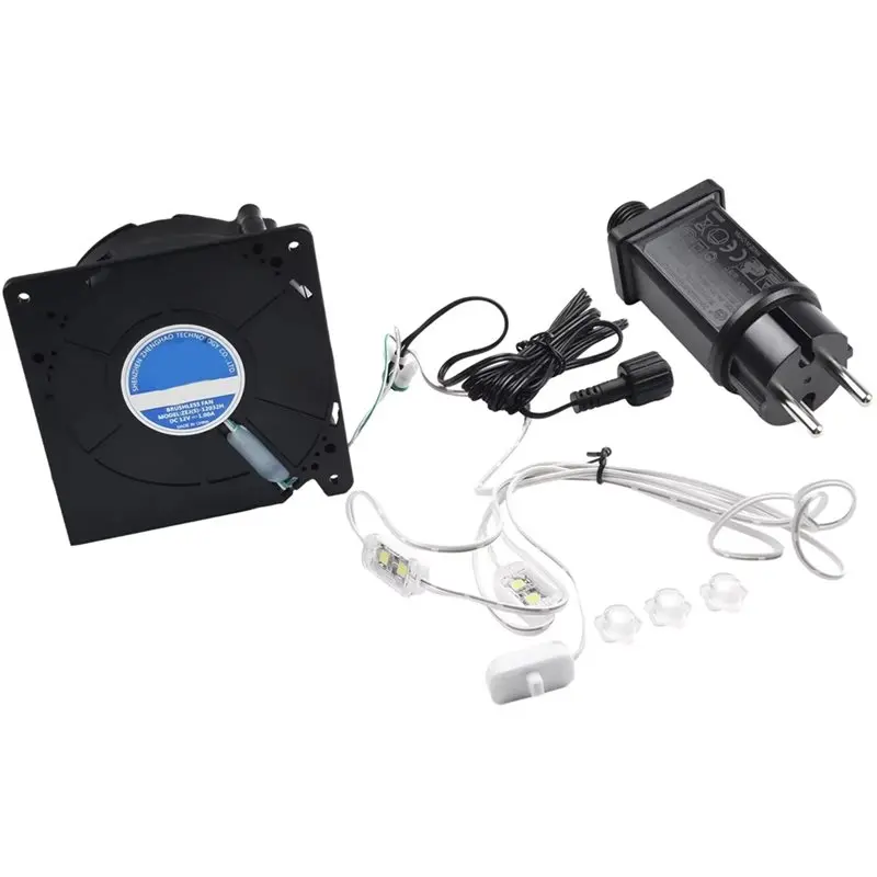 

SDFC-Inflatable Blower Replacement 12V 1.0A Fan Blower Motor With 3 Lig For Indooor Outdoor Decorations Airblow