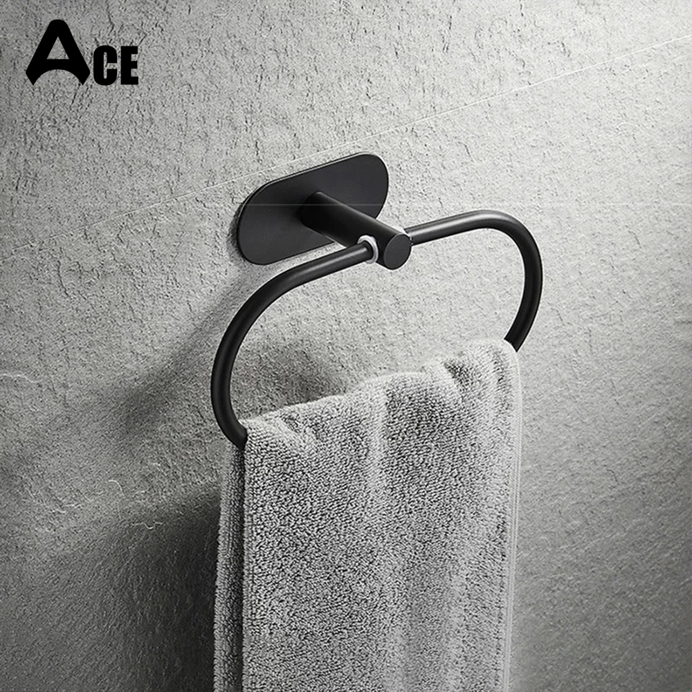 Bath Towel Bar 304 Stainless Steel Towel Rack Towel Ring Toilet Paper Holder Brushed Gold Bathroom Hardware Accessories Set