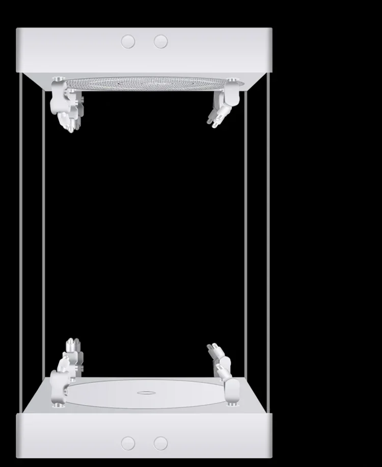 

Revolving LED spotlight Acrylic Figure Display Case for 12 inch figure 1/6 scale Robot Collectible with Turntable Base