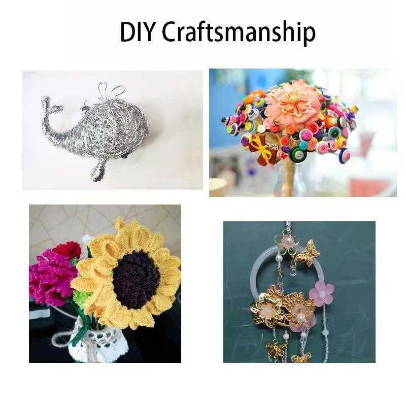 10 Farben 50 Meter Schmuck Handwerk Kupferdraht für DIY Blume Perlen Halskette Armband Herstellung Geschenkverpackung Garten Bastelbedarf – Detail 5