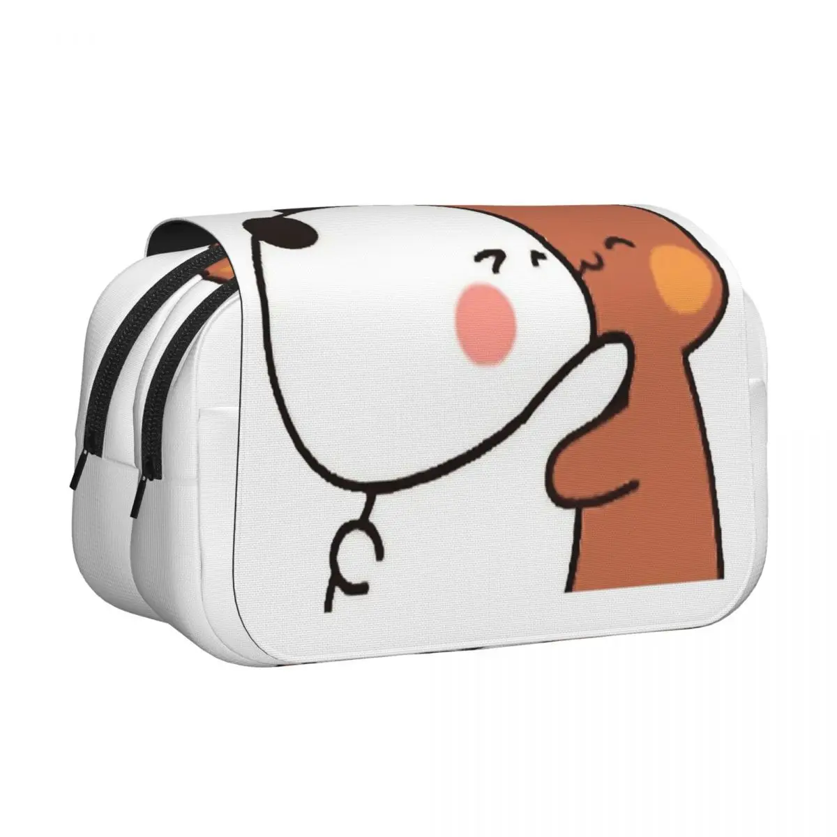 Bubu Dudu Panda And Brownie Bear Couple Pencil Cases Pencil Pouch Hard Shell Leather Big Capacity Pen Box Pencil