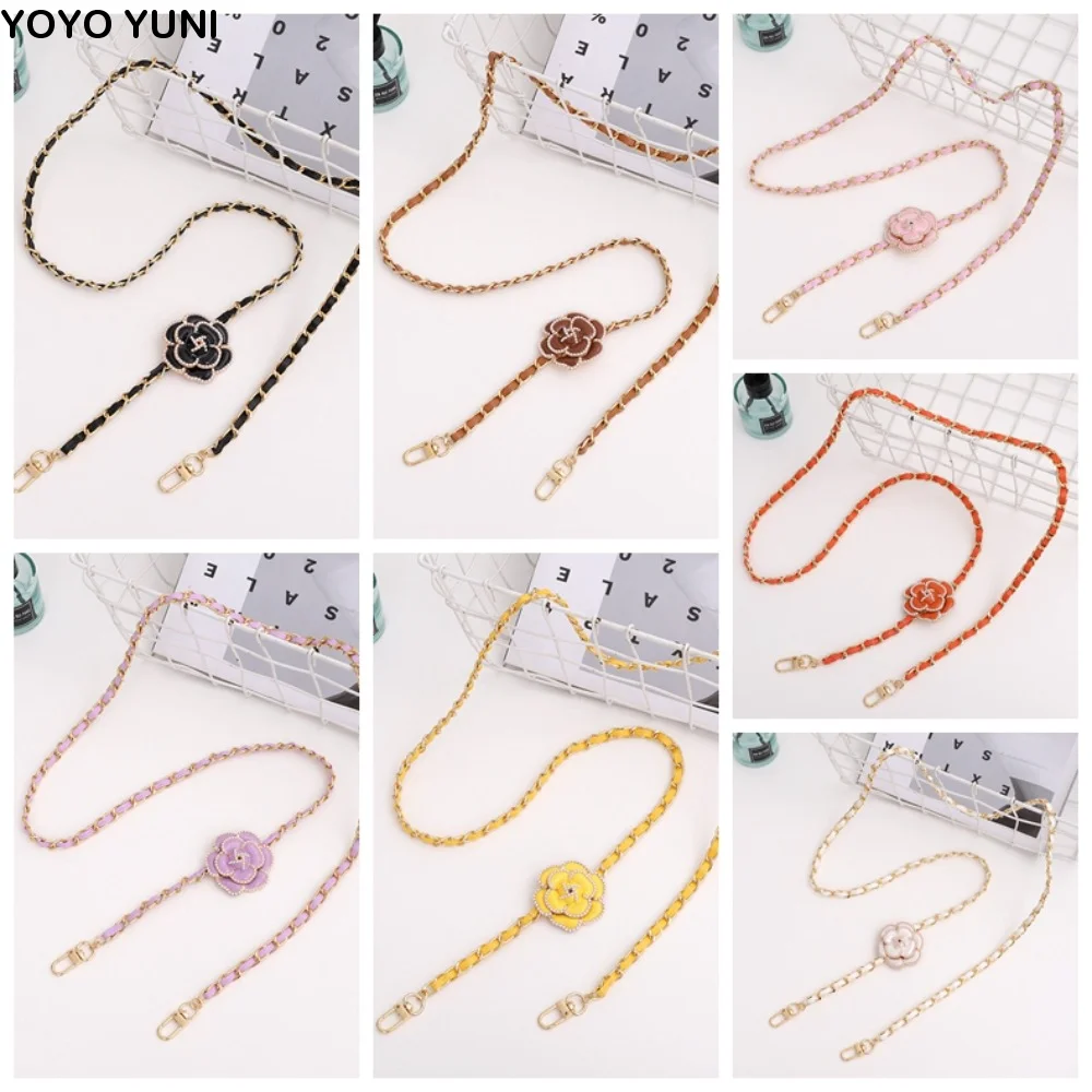 

Anti-lost Crossbody Phone Chain Camellia Diagonal Phone Case Hanging Leather Long Phone Neck Straps Phone Accessories