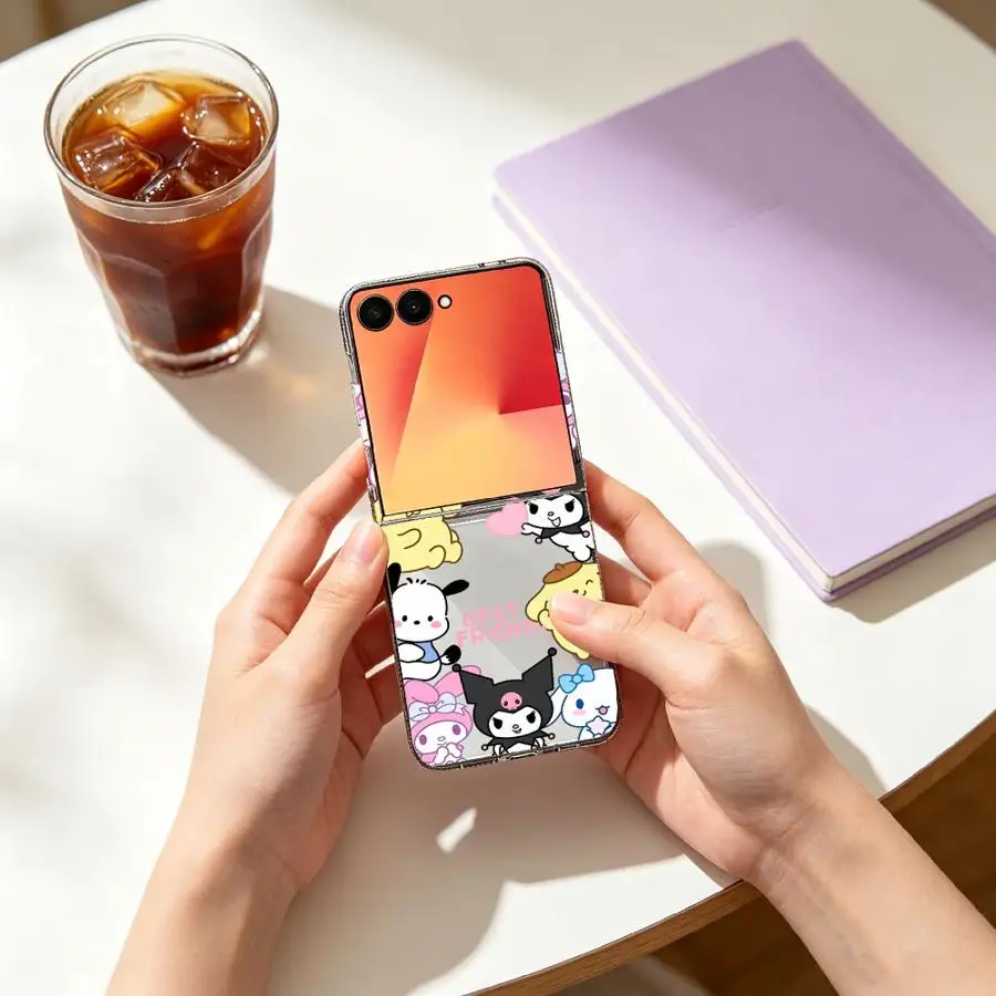 Case for Samsung Galaxy Z Fold 7 6 5 4 3 Z Flip 7 6 5 4 3 Phone Cover Cartoon Sanrio Cute view 5
