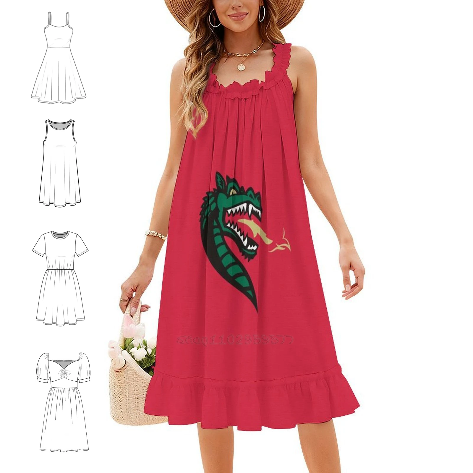 The Uab Boho Chic Dress Elegant Fashion Beach Wedding Party Gown Sports Hobbies Gameday Teams Womens Dress