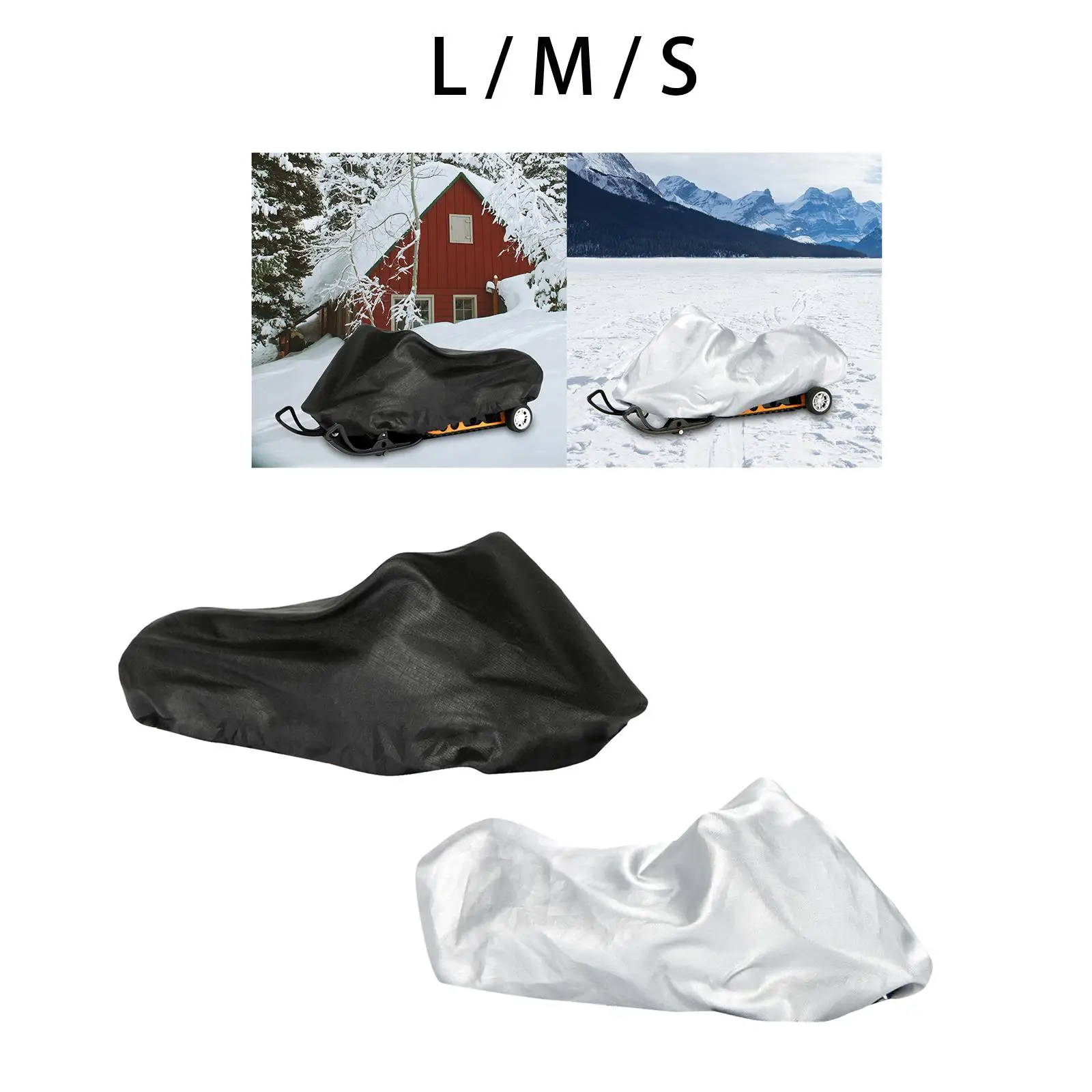 Universal Snow Sled Shield Professional with Drawstring Rain Cover Nylon