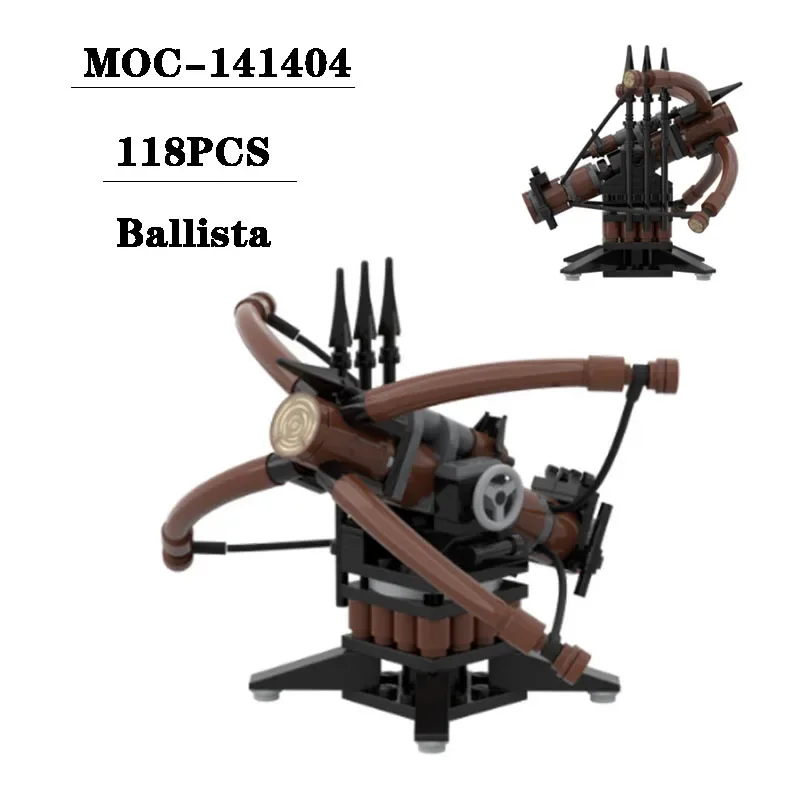 Building Block MOC-141404 Crossbow Cannon Building Scene Weapons 118PCS Adult and Children Education Birthday Christmas Toy Gift