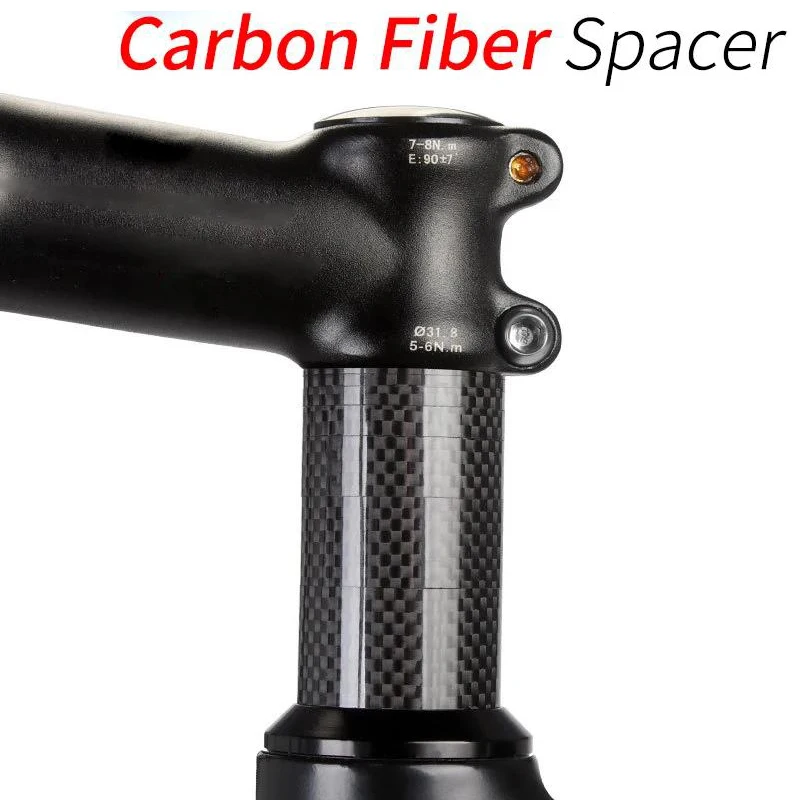 Fahrrad Headset Spacer Carbon Faser Unterlegscheibe 28,6mm 1-/8 "MTB Rennrad Gabel Vorbau Rohr Spacer Ultra licht Einstellung Zubehör – Detail 4