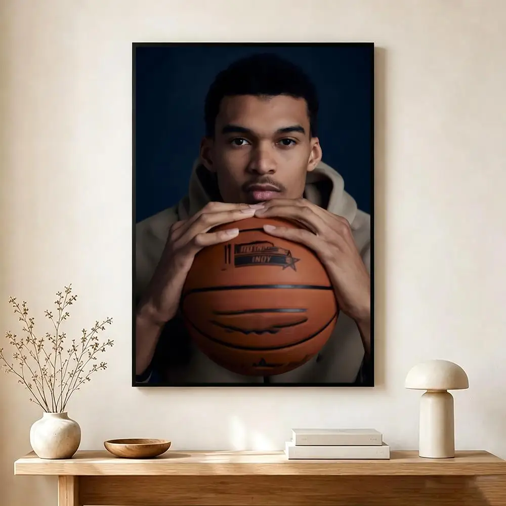 dominant athlete V-Victor Wembanyama Poster Modern Home Decoration Interior Design & Contemporary Wall Art Collection