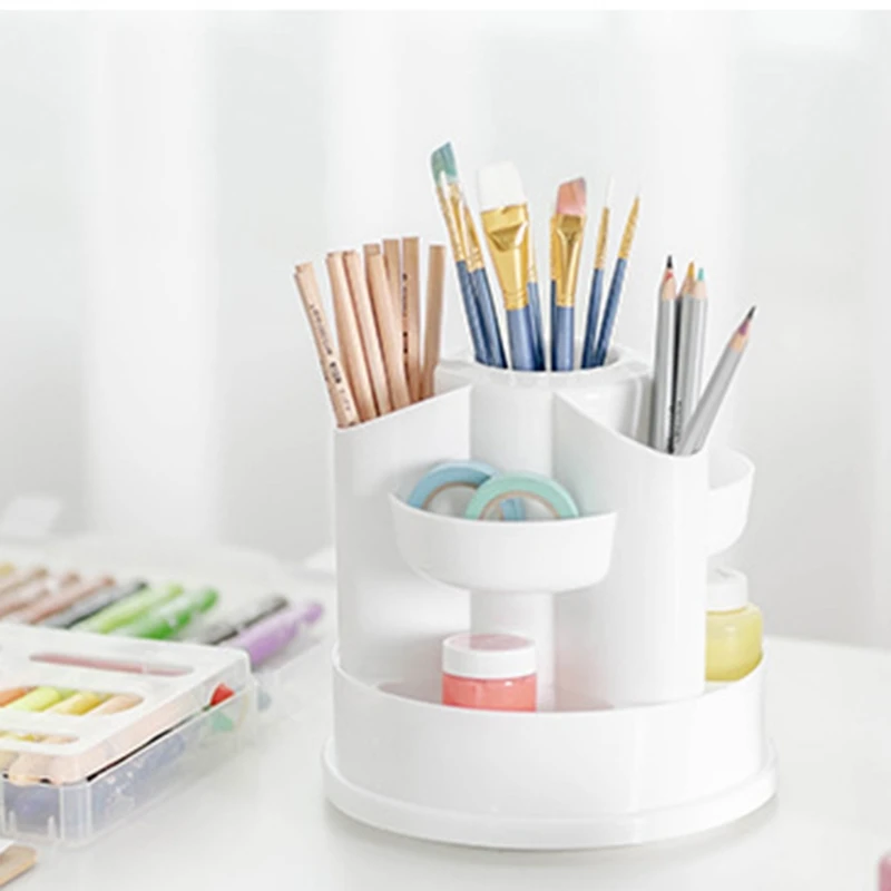 360 искусственный держатель, Канцелярский Органайзер с несколькими отделениями, держатель для принадлежностей для ванной комнаты, органайзер для дома, ванной комнаты