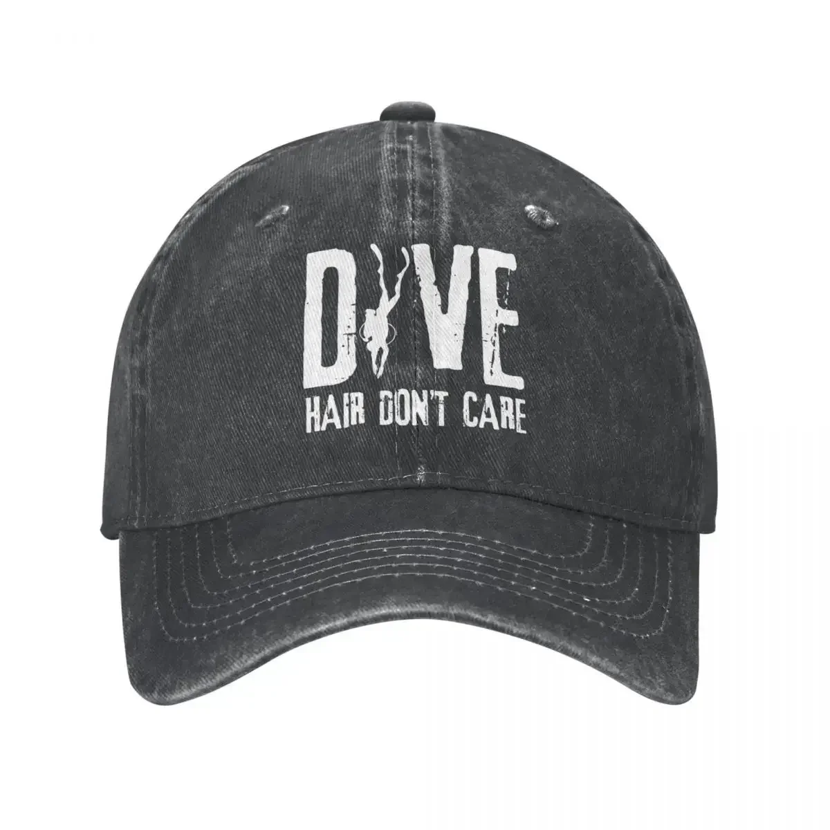 Dive Hair Don't Care Jeans Baseball Cap Adjustable Hat Dad Scuba Diving Diver Cap Hats Spring Summer Casual Casquette