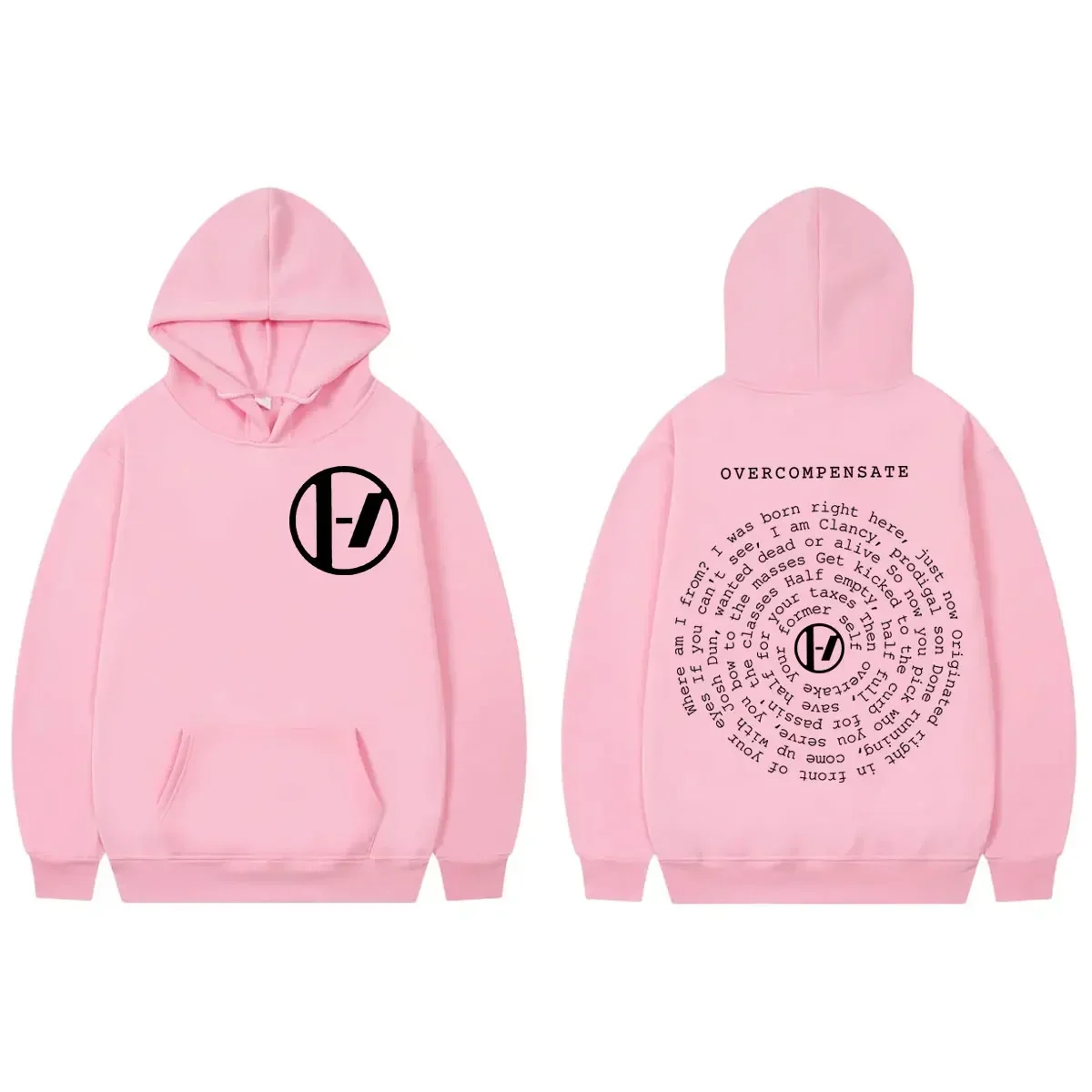 Twenty One Pilots Dubbelzijdige Print Hoodie Mode Casual Oversized Truien Heren Dames Casual Fleece Sweatshirts met lange mouwen