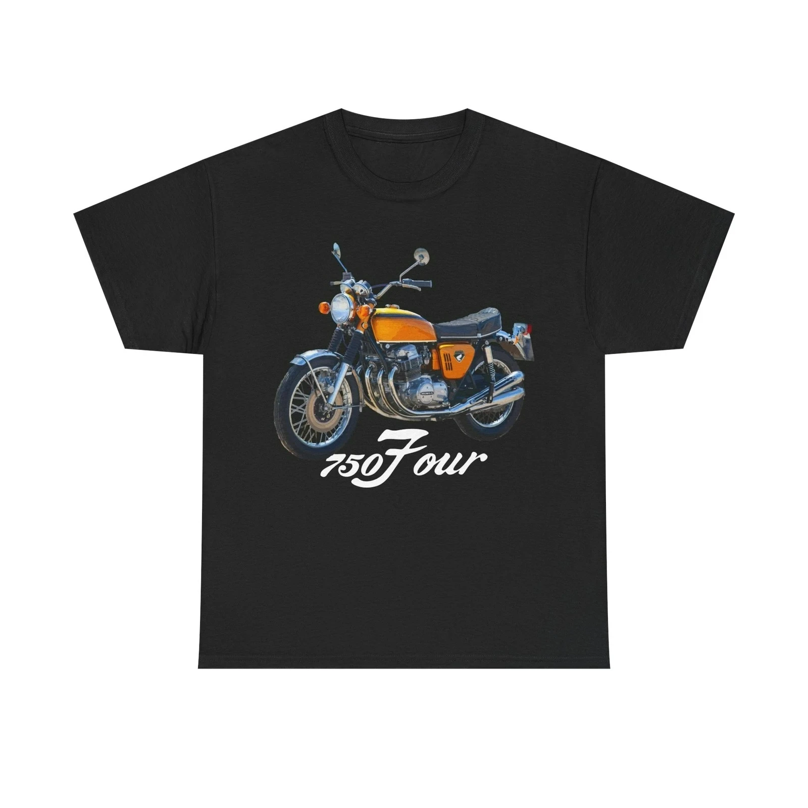 Camiseta Retro japonesa CB750 Four K0 para motocicleta, camiseta informal de verano de manga corta con cuello redondo 100% de algodón para hombre, ropa de calle