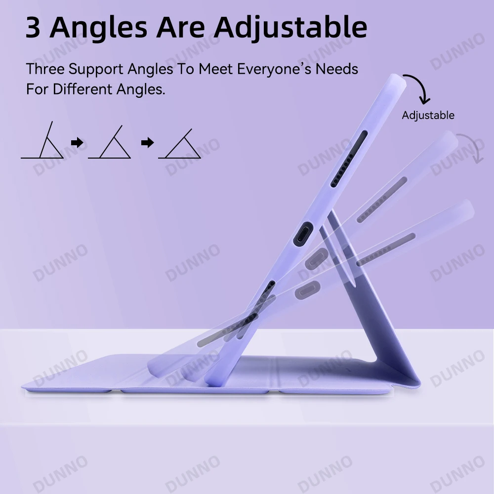 لباد 360 °   حافظة دوران لهاتف 2024 Air 11 13 M2 Pro 11 13 M4 Air 4 5 10.9 iPad 7/8/9/10th Generation Mini 6 حافظة تابلت