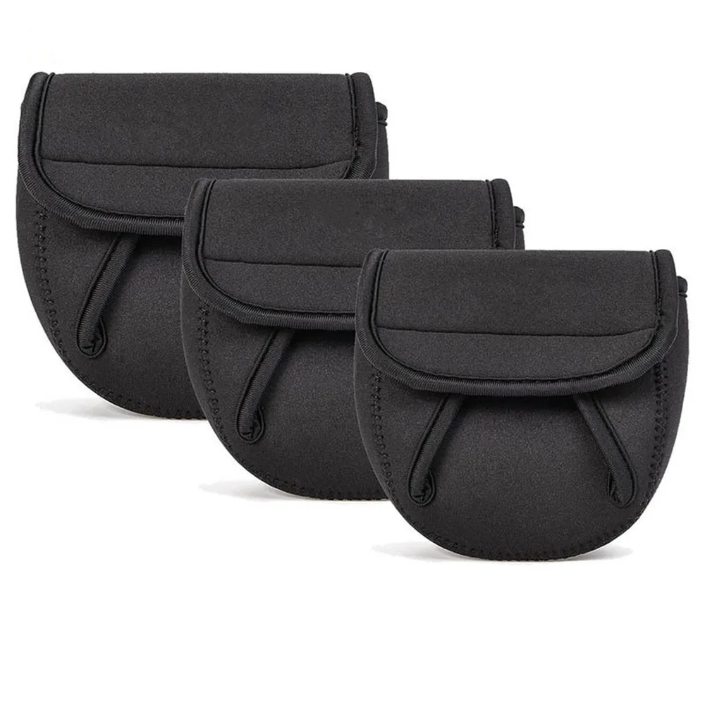 S/M/L Spinning Fishing Reel Cover Neoprene Wheel Protective Case Waterproof Reel Bag Storage Water Drop Wheel Package Outdoor image 2