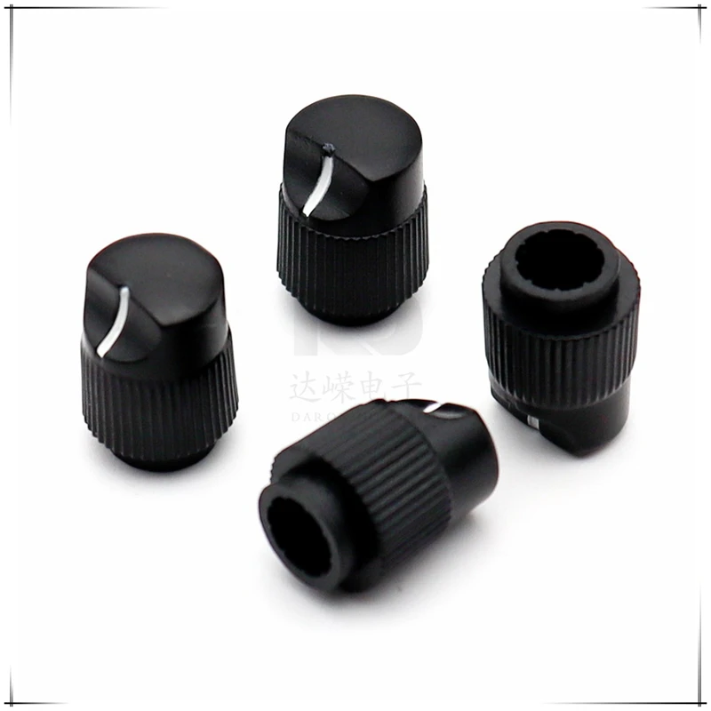 10PCS 11×15MM Plastic Knob Cap Potentiometer Knob Cap Amplifier Volume Knob Cap Flower Shaped Inner Hole 6mm Convex Handle 2MM