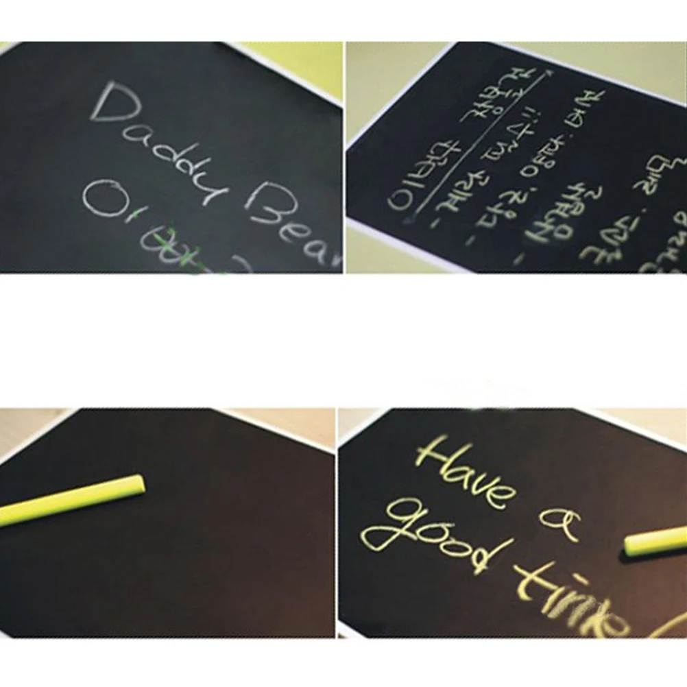 

4 Pcs Blackboard Stickers Removable Chalkboard Wall Magnetic Peel and for Walls