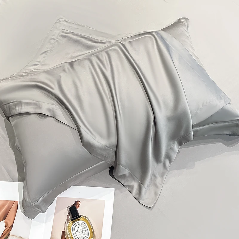 Hot Sell Breathable Lyocell Silk Pillowcase Envelope Pillowcase Silk Satin Hair Bedding Hotel Luxury Free Shipping 1PC &2PCS