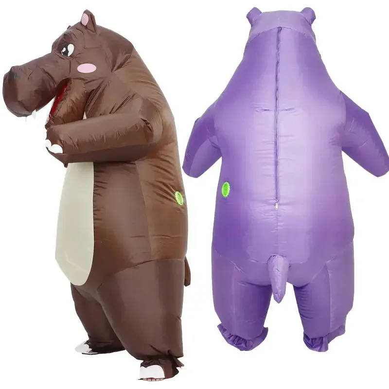 

Надувной костюм бегемота, комплект для косплея бегемота, наряд на Хэллоуин, Рождественский фестиваль, праздничный реквизит для вечеринки, подарки