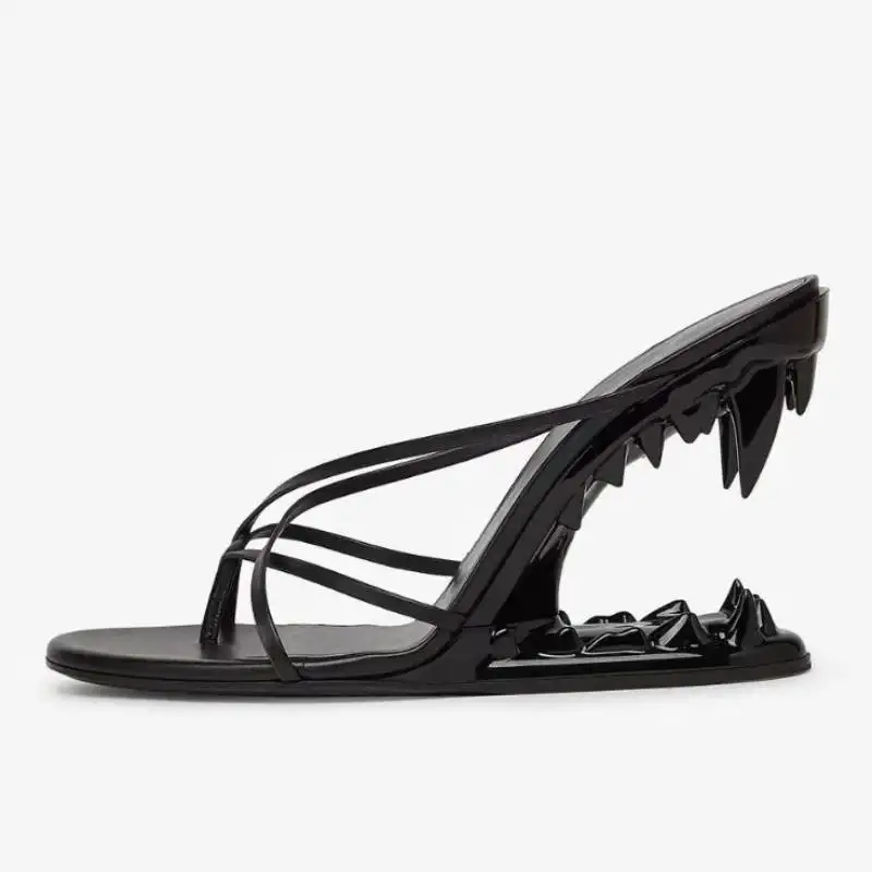 Dilalula Fashion Super High Strange Heel Mules voor dames Smalle band Zomerslippers Sexy nachtclubfeestschoenen
