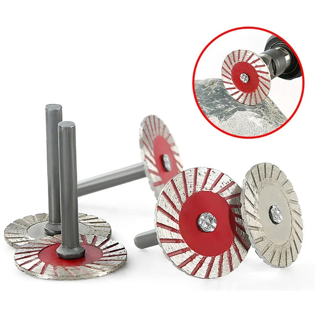 1pcs 40mm Diamond Cutting Disc 6mm Shank Circular Saw Blade Sanding Disc Grinding Wheel For For Wooden Etal Stone Granite Marble