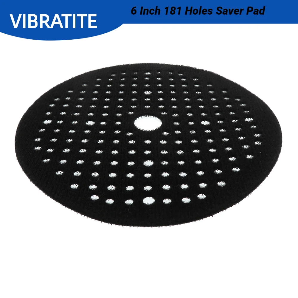 

6 inch 181 Hole Premium Hook and Loop Pad Saver Protection Disc for Random Orbital Sanders Backing Pad, Multi Hole Pad Protector