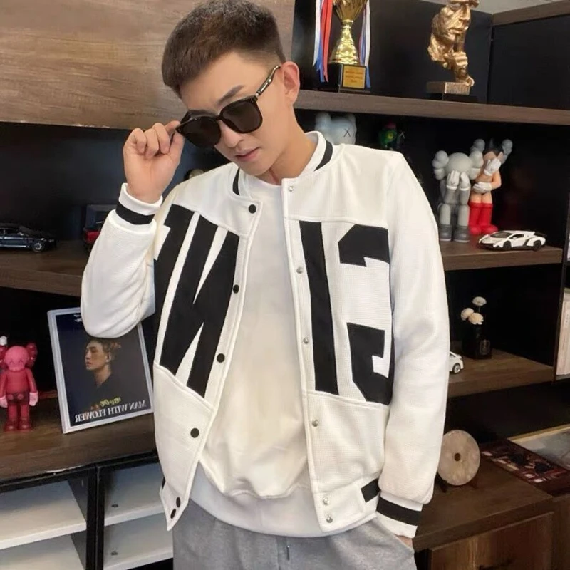 

Осеннее мужское вафельное пальто, новая модная брендовая красивая рабочая куртка, мужская весенне-осенняя повседневная спортивная куртка