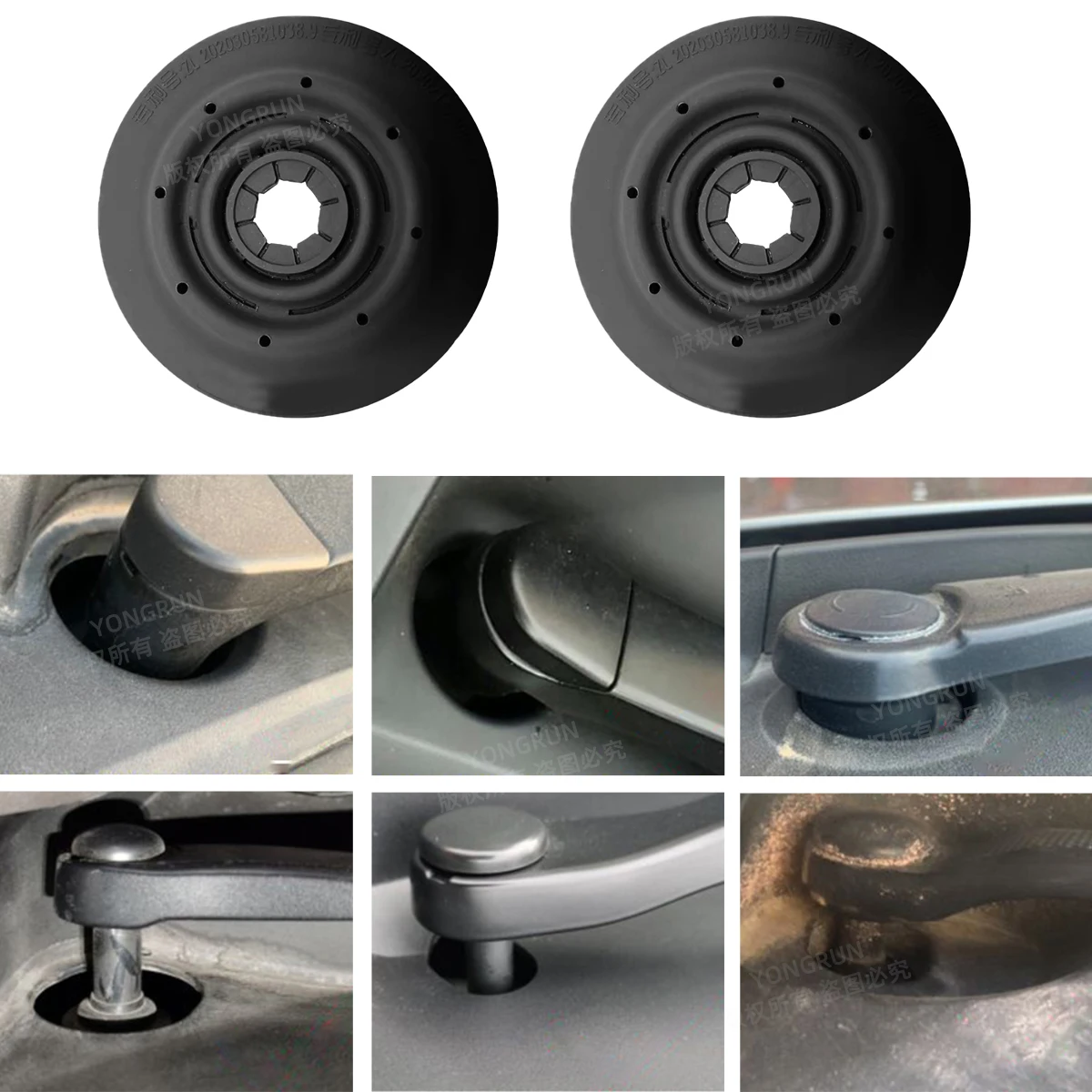 Wischerarm-Abdeckung, Scheibenwischerloch-Schutz, staubdichter Stopfen, Blattschutz, regendicht, Auto-Ersatzteile – Detail 3
