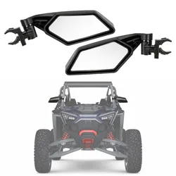 Motorcycle UTV Side Mirrors Rear View Racing Mirrors For Polaris RZR Ranger Maverick X3 Commander Maverick YXZ Wildcat 1.5