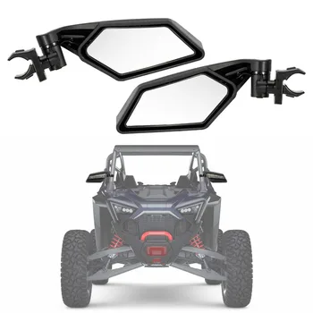 Espelhos laterais para motocicleta utv, espelhos retrovisores de corrida para polaris rzr ranger maverick x3 comandante maverick yxz wildcat 1.5 