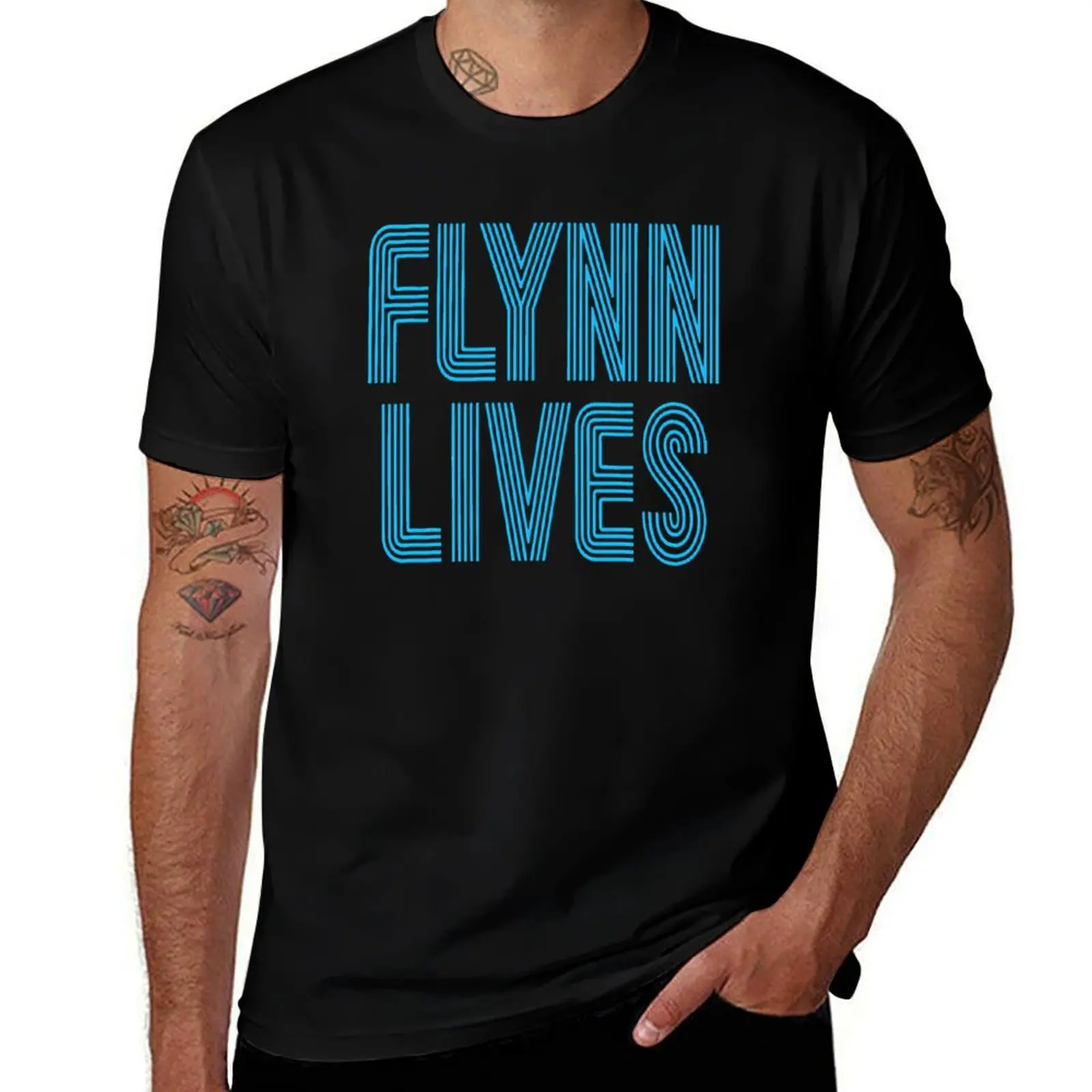 

Flynn Lives T-Shirt t shirt man casual cotton t shirts high quality
